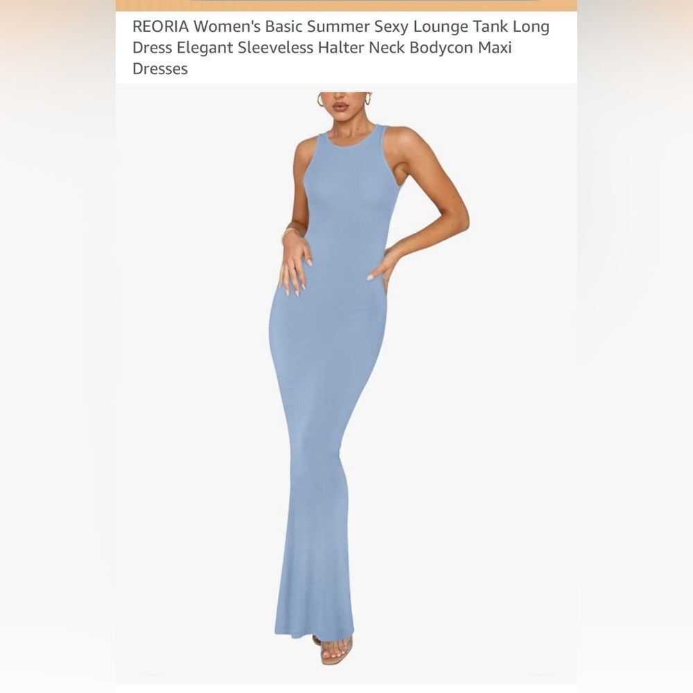 NWT Women's Basic‎ Summer Sexy Tank Long Dress Sleeveless Halter Bodycon Maxi